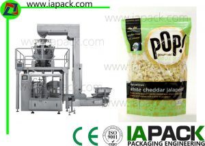 Popcorn Premade Pouch Napełnianie maszyny uszczelniające z Multi Head Scale